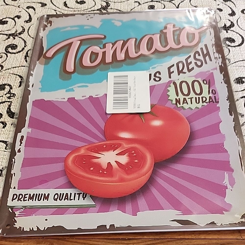 Retro Tomato Metal Sign - Picture 1 of 7